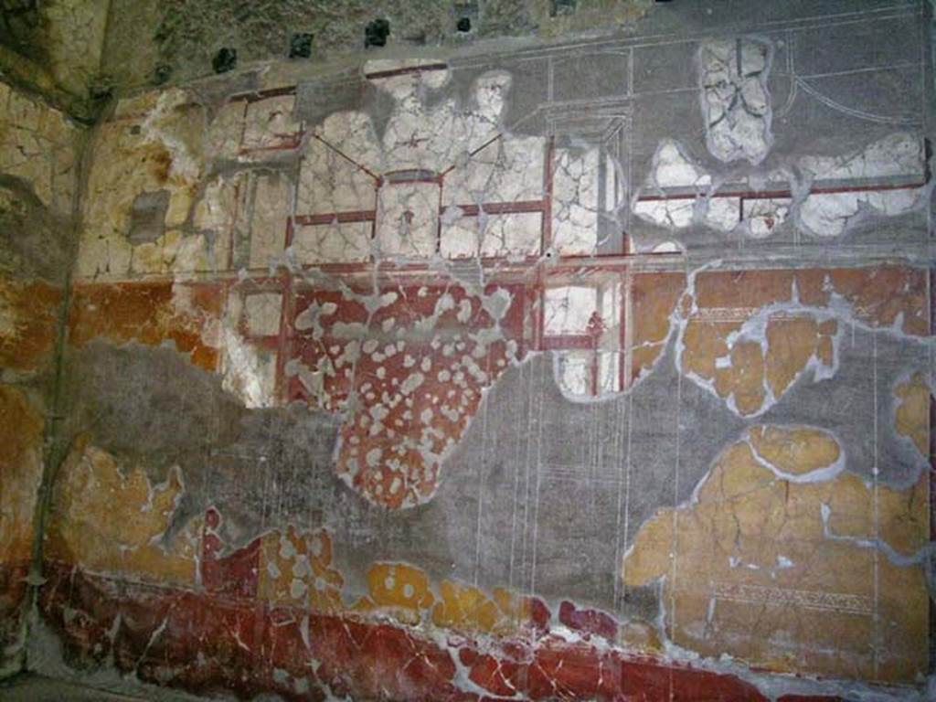 V.17, Herculaneum. May 2006. Looking towards west wall of rear room. Photo courtesy of Nicolas Monteix.